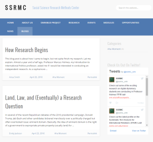SSRMC Blog Screenshot